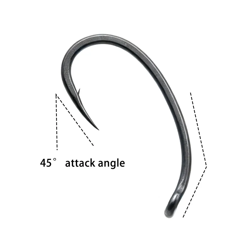 10 stücke Karpfen Angeln Haken Klor X Ultra Sharp Starke Haken Legierung Stahl Stacheldraht Haken Für Karpfen Feeder Haar Rig fisch Zubehör Tackle – Detail 4