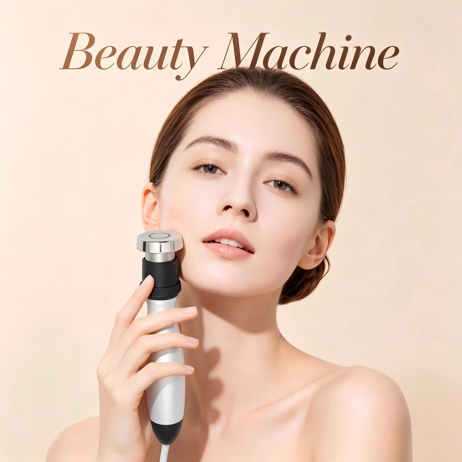 

White 60W 3-in-1 Massager Beauty Device Radio Frequency Massage and Relaxation Devices US Standard Suitable For The Eye Face And Body Parts For Use In Homes Beauty Salons