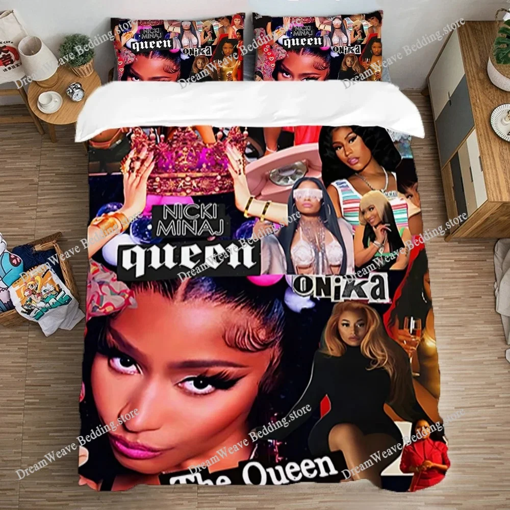 

Art Queen Bed Comforter Sets Duvet Covers Duvet Cover Set Bedding Set Double Size N-Nicki Minajs Fashion Pillowcase Linen Quilt