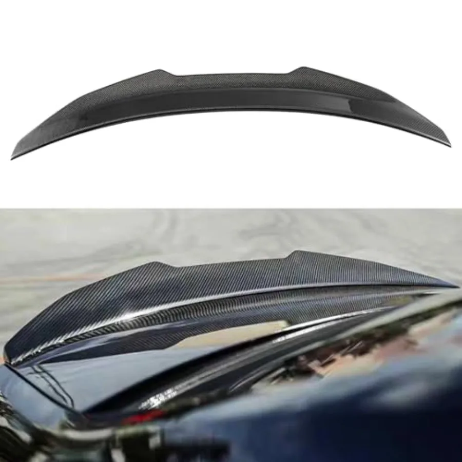 

Real Carbon Fiber Rear Spoiler Wing for BMW 3 Series G20 330i 330e M340i 2019-2026 Black Sport Tail Spoiler Compatible with BMW