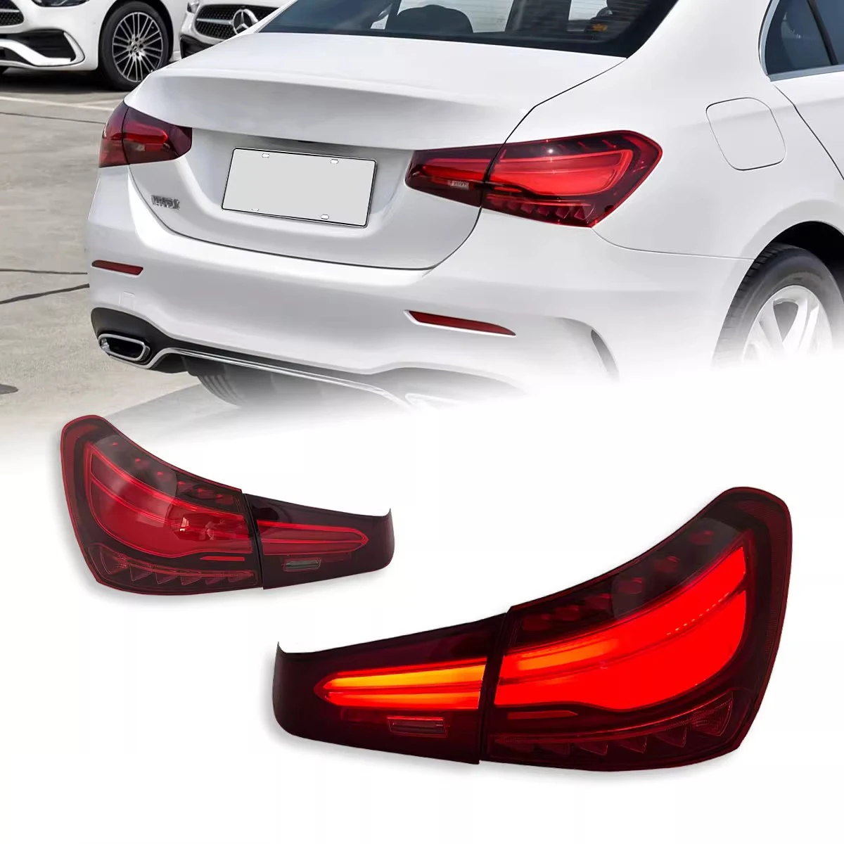 

Car Styling Taillights for Benz A Class W177 A180 A200 2019-2022 LED DRL Dynamic Turn Signal Light Break Reversing Accessory