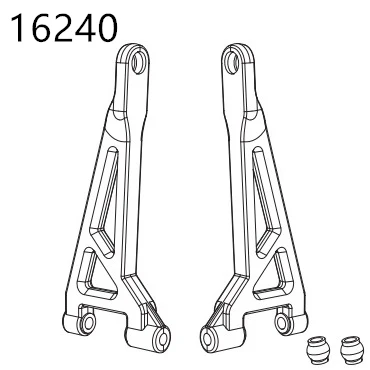 MJX Hyper Go H16H 16208 16209 16210 Modifiziertes Zubehör Differential Stoßdämpfer Reifen Stoßstange Getriebe 1/16 RC Auto Ersatzteile – Detail 19