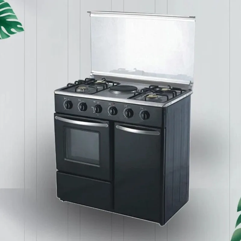 4 Gas 1 Ceramic Freestanding Cooker with Oven Storage Cabinet Integrated Gas Electric Range Stove for Home Kitchen （Customized）