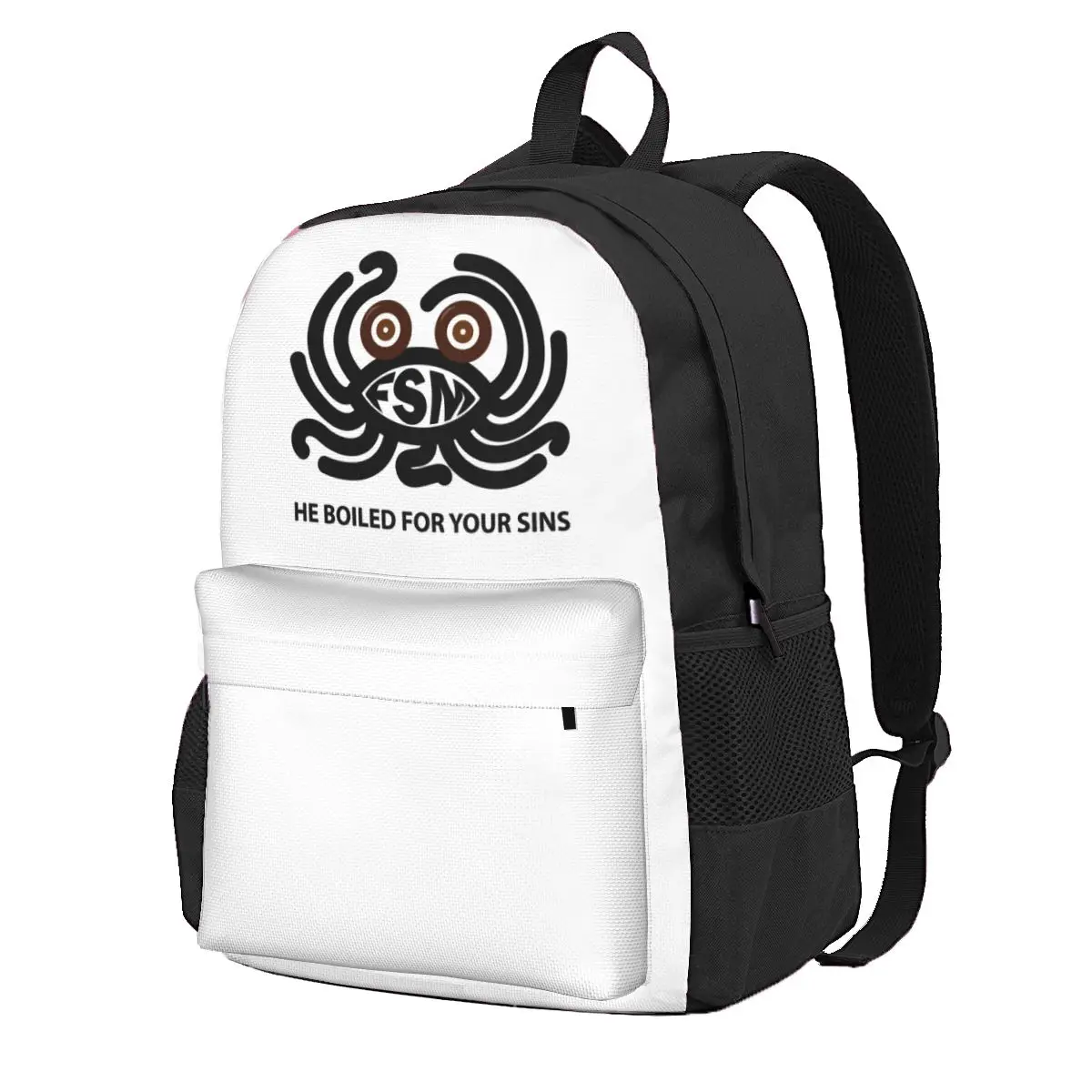 

Fsm Boiled For Your Sins Student Backpack School Bag Hiking Travel Daypack for Men Women Fashion Bookbag Shoulder Bags