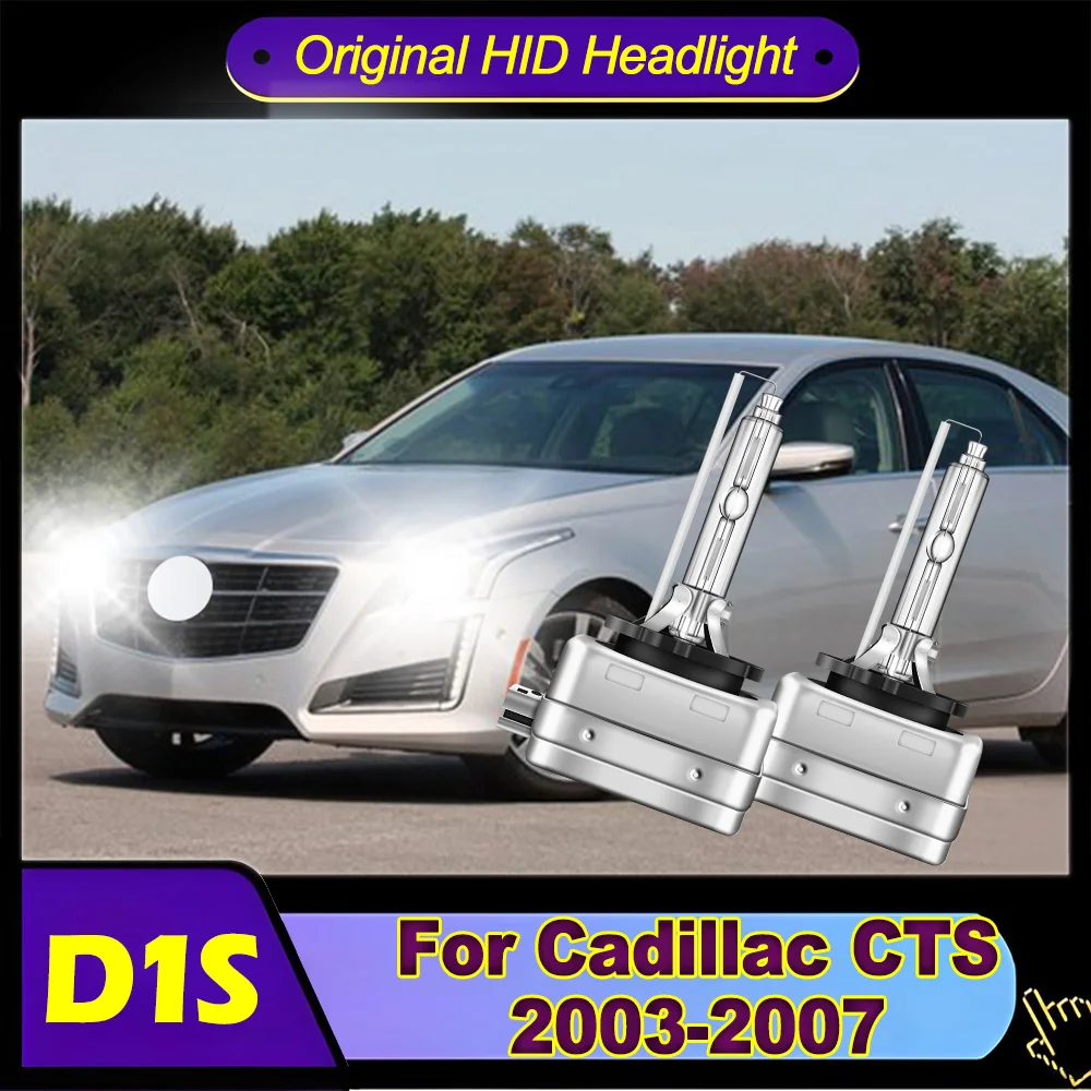 

2PCS D1S Xenon Headlight 6000K Super Bright Original HID Headlamp Low Beam Bulb For Cadillac CTS 2003-2006 2007 Plug and Play