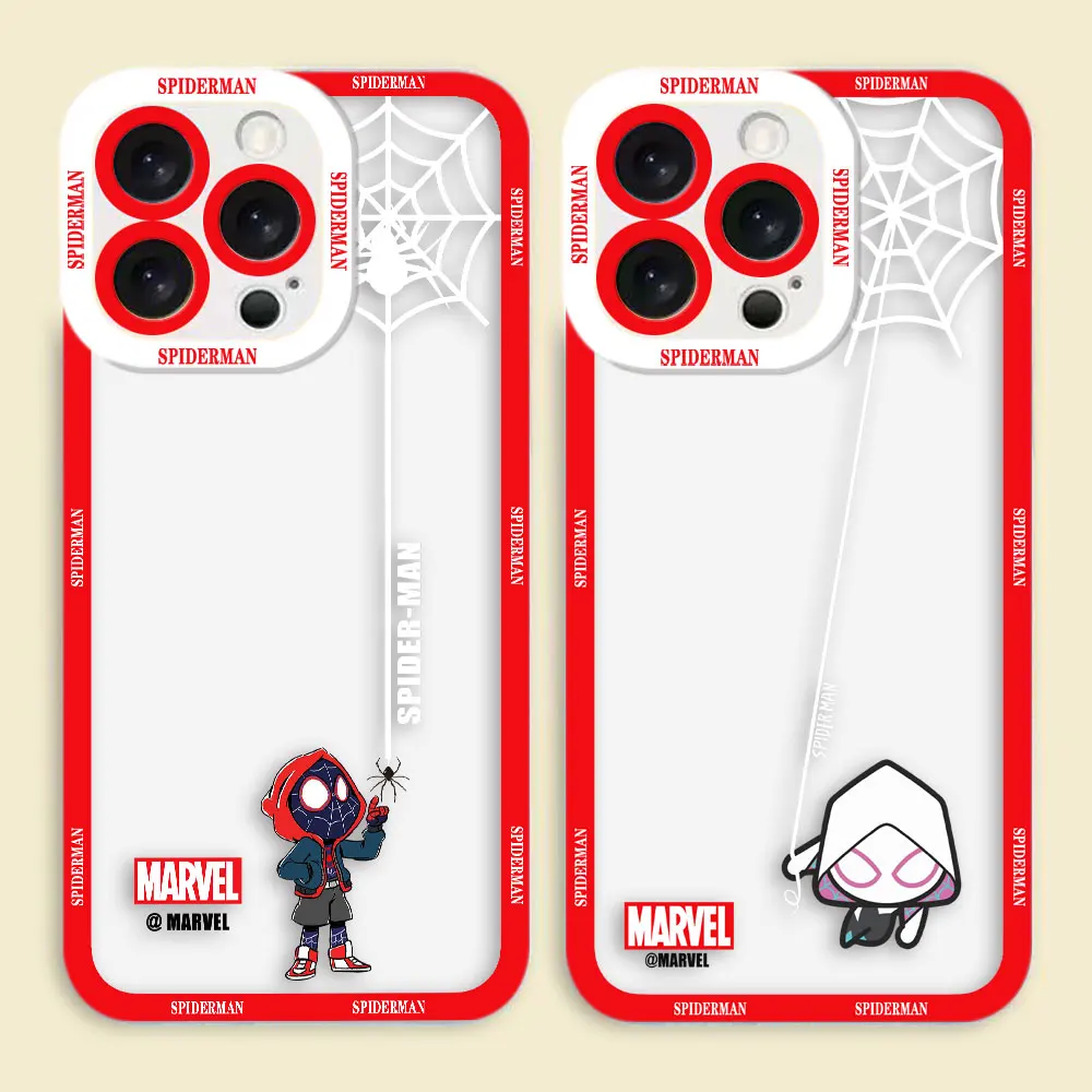 

Funny Marvel SpiderMan Phone Case For REALME 5 6 7 7I 8 8I 9 9I 10 12 C75 C71 C67 C65 C63 C55 C53 C35 C33 C30 C21Y Clear Case