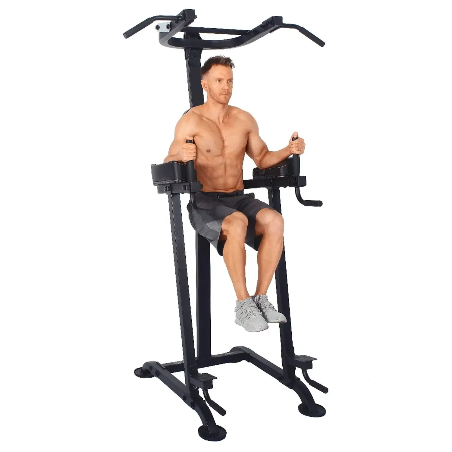 

Multi-station Push-up Chin-up Dip Home Gym Adjustable Power Tower For Home Gym Strength Training Workout Equipment