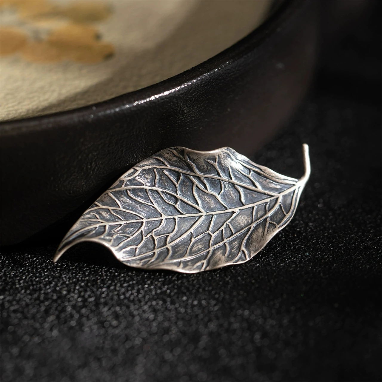 

Real S925 Pure Silver Leaves Brooch Original Womens Men Style Fashion Pin Birthday Gift Accessories Fine Charm Jewelry Wholesale