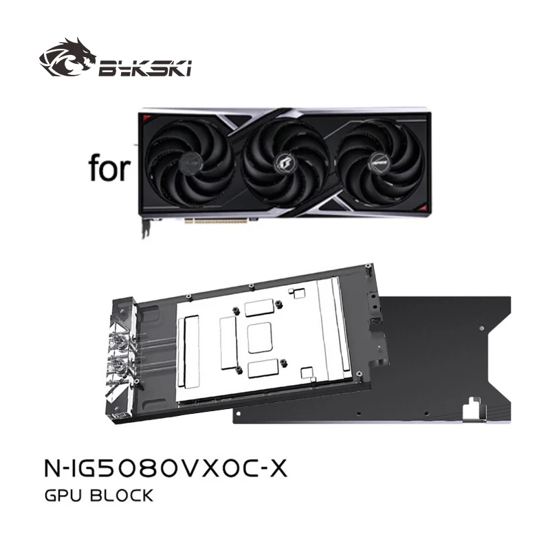 

Блок для видеокарты Bykski N-IG5080VXOC-X для Colorful GeForce IGame RTX 5080 Vulcan OC 16GB, материал: красная медь T2