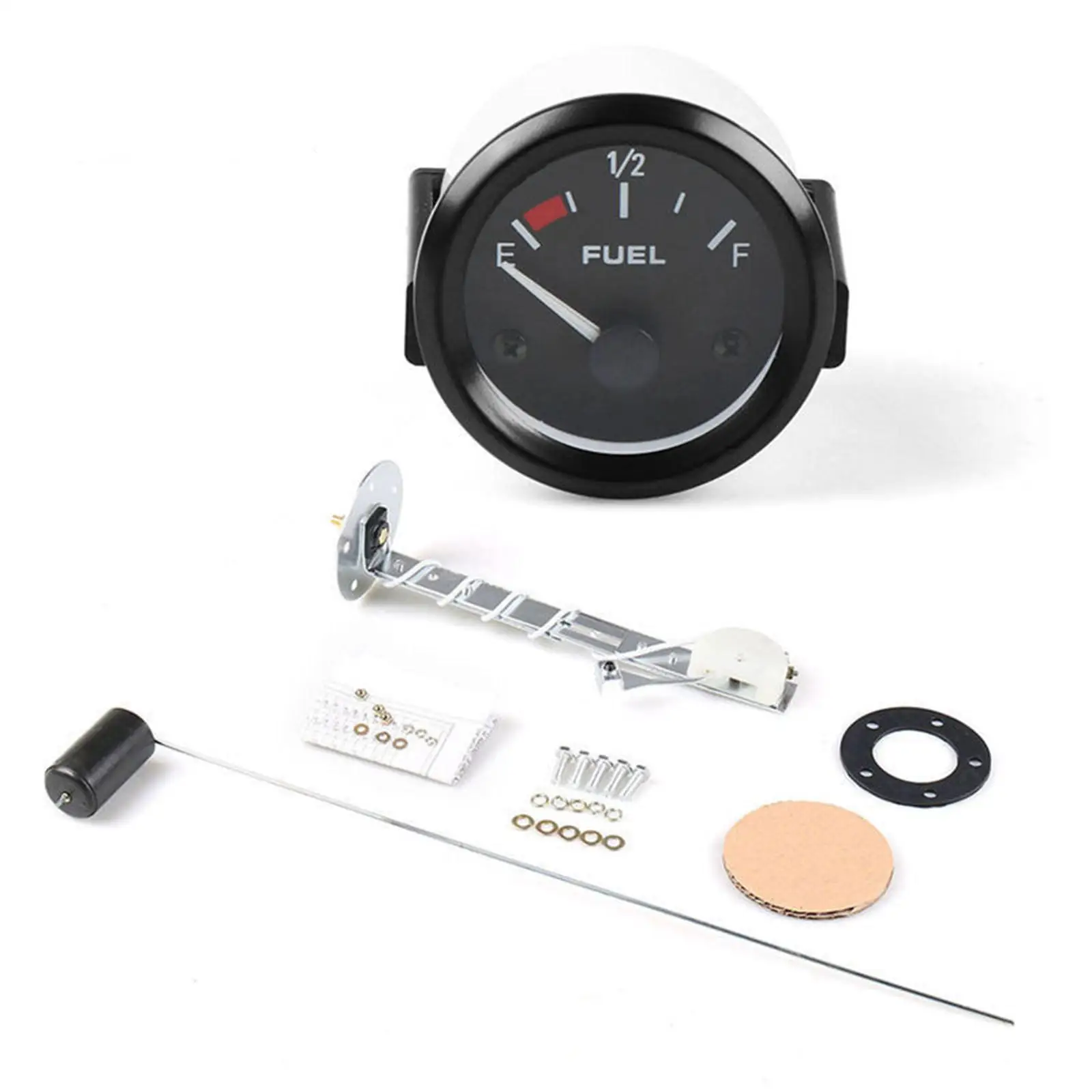 12V Fuel Gauges Kit 52mm Diameter Universal Replacement for Auto Marine Truck Motorcycle Tank Meter