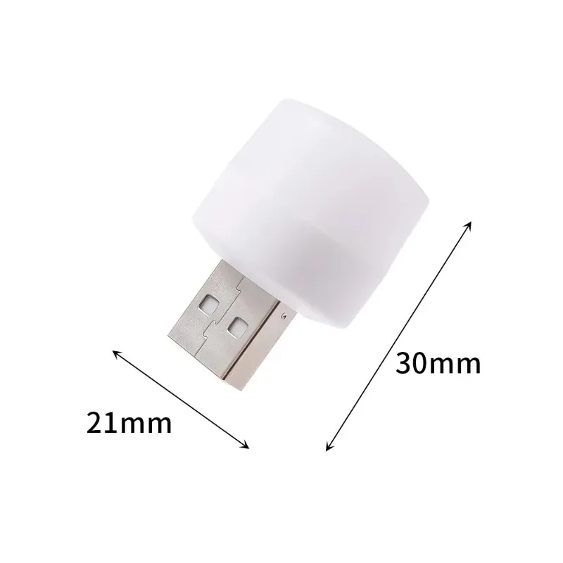 1-10PCS USB Night Light Mini LED Plug Lamp Power Bank Charging Eye Protection Book Lights Mobile Power Charging Bedroom Light