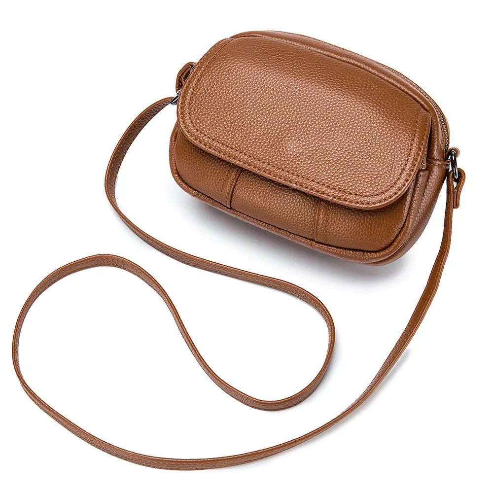 

New Fashionable And Versatile Handbag For Women, Made Of Top Layer Cowhide, Mini Small Bag, Soft Leather, Single Shoulder