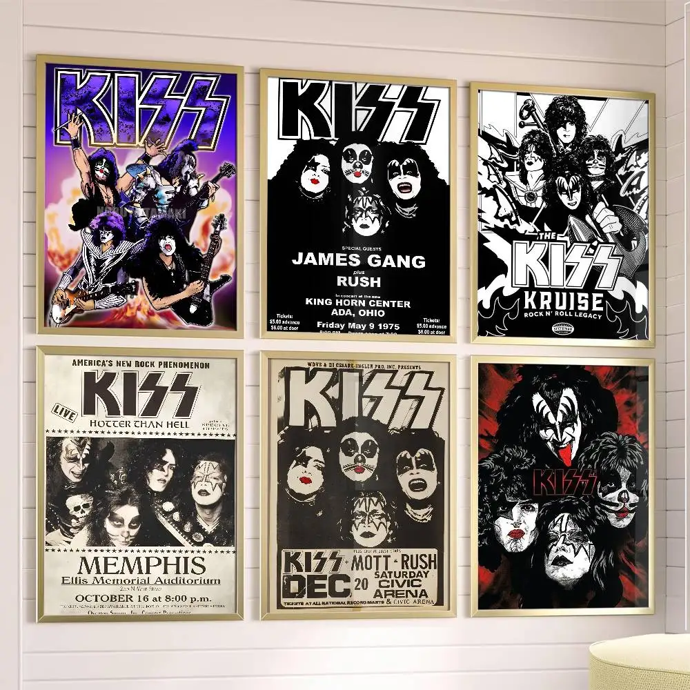 

K-KISS Band Singer Retro Poster Posters,waterproof Paper Stickers,coffee Shops,bar Living Rooms