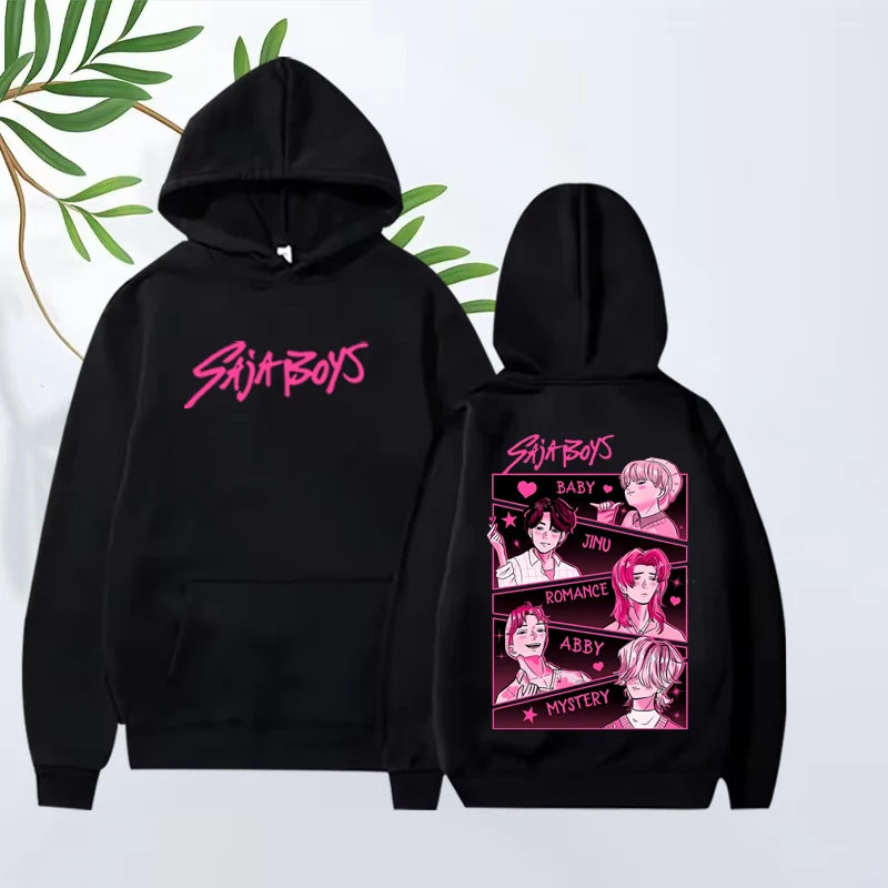 

Saja Boys Boy Group Kpop Demon Hunters Essential Graphic hoodie men ’s women Long sleeve streetwear print oversized tops unisex