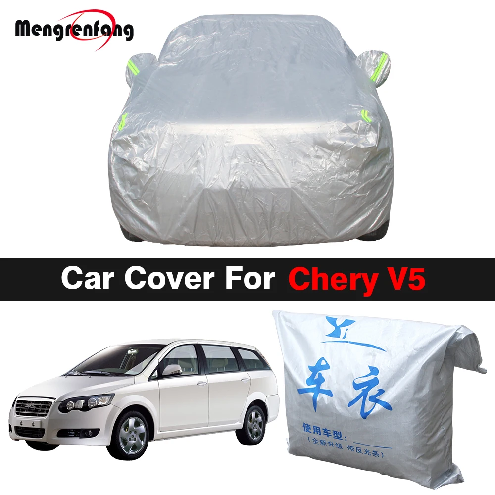 

Full Car Cover Anti-UV Sun Rain Snow Wind Resistant MPV Cover For Chery V5 B14 Boss Cross Crossover CrossEastar Destiny