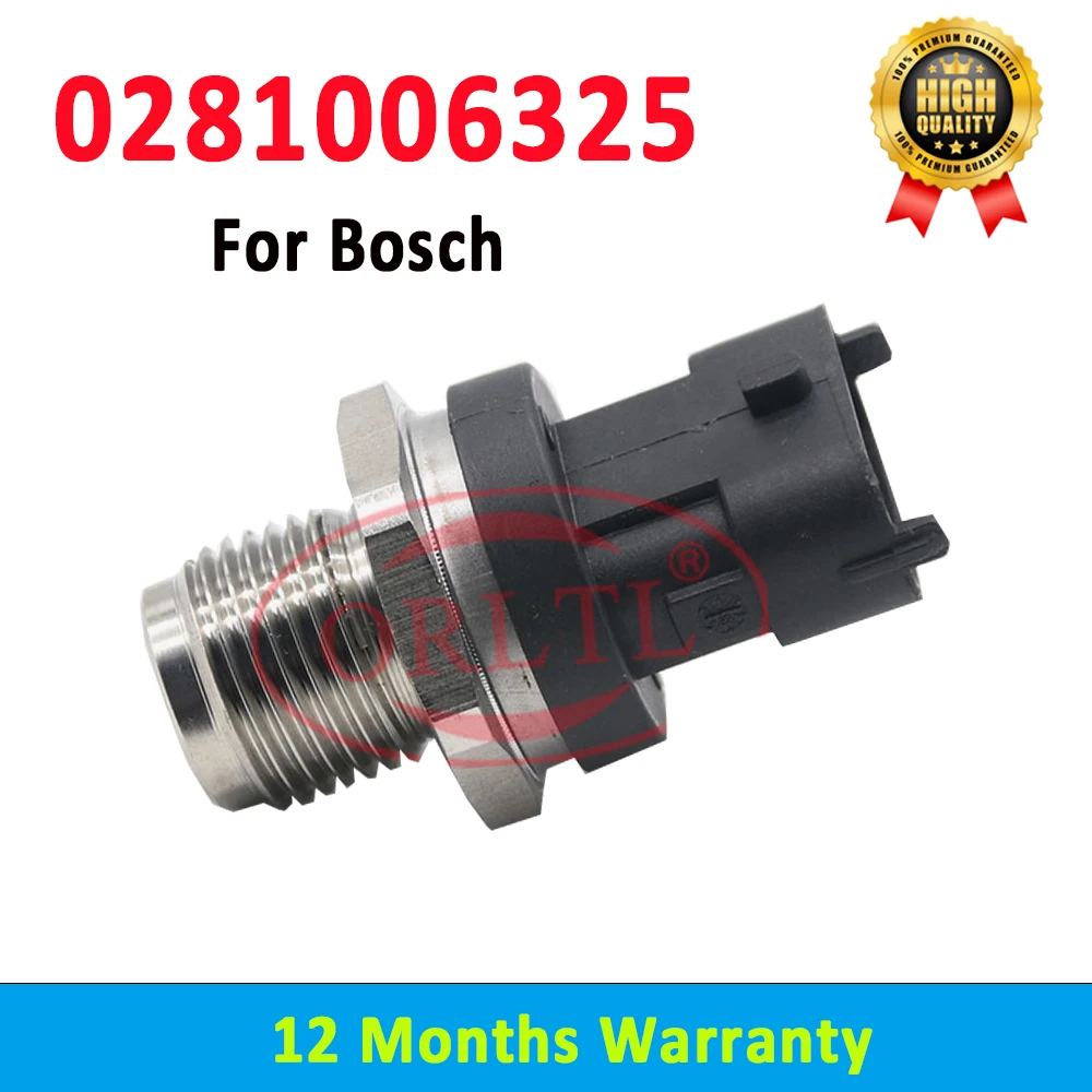 ORLTL 0 281 006 325 Fuel Diesel High Pressure Sensor Common Rail 0281006325 For Cummins IVECO DAF MAN