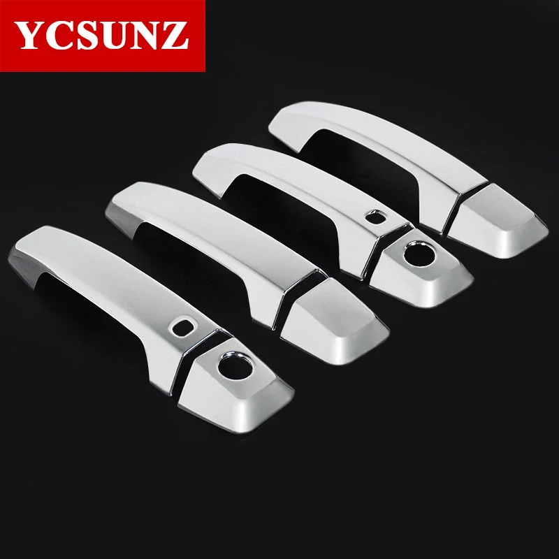 ABS Door Handle Cover For Mitsubishi L200 Triton 2022 2023 2024 Handle with Keyhole Double cabin Car Accessories YCSUNZ