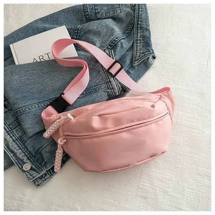 Nylon Sports Crossbody Bag Simple Commuter Outdoor Unisex Waist Bag Shoulder Bag Hip Bag Single Strap Diagonal Bag