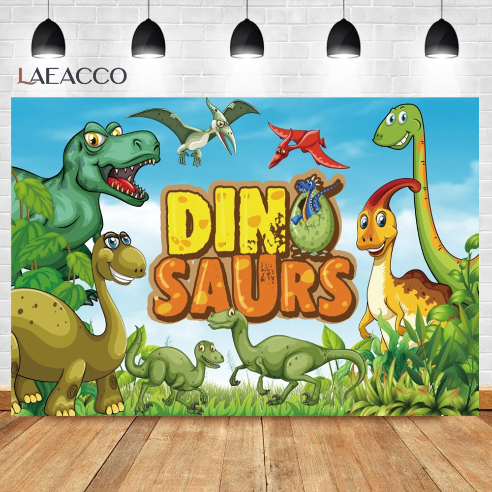 Tropical Jungle Party Forest  Animals Dinosaur Safari Photography Background Birthday Baby Shower Newborn Backdrops Photophone