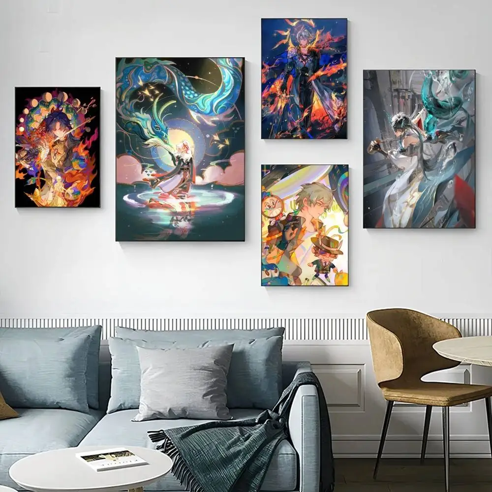 

Honkai Game Poster wall stickers -suitable for all rooms perfect gift