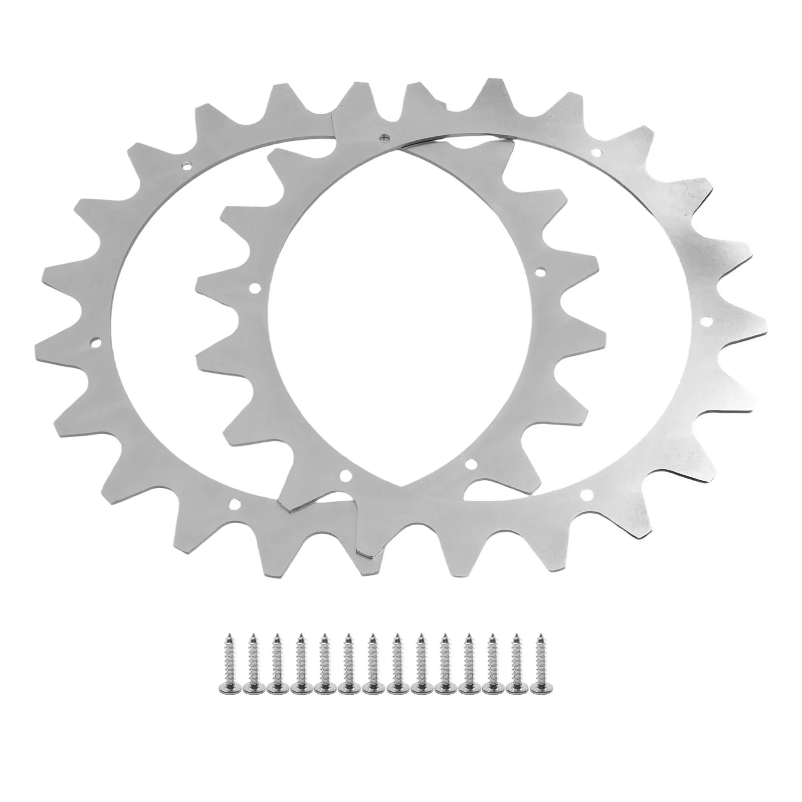 Lawn Mower Wheels with Anti Skid Nails Compatible for Ecovacs Goat Robotic Model Stainless Steel Components for Tough Terrain