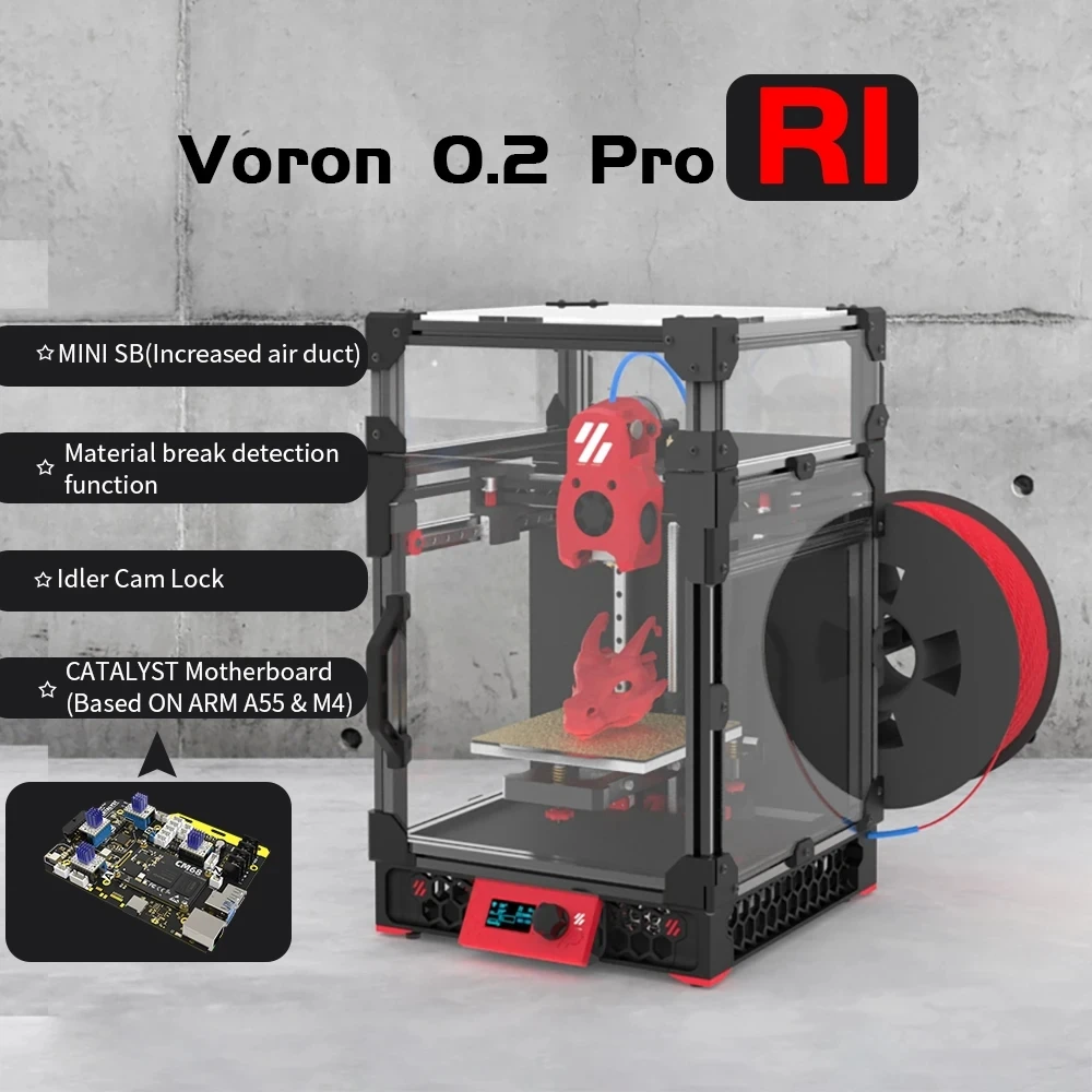 

Полный комплект модернизированного 3D-принтера Voron V0.2 Pro R1 Corexy FYSETC Voron с закрытыми панелями и печатными деталями Impresora 3D