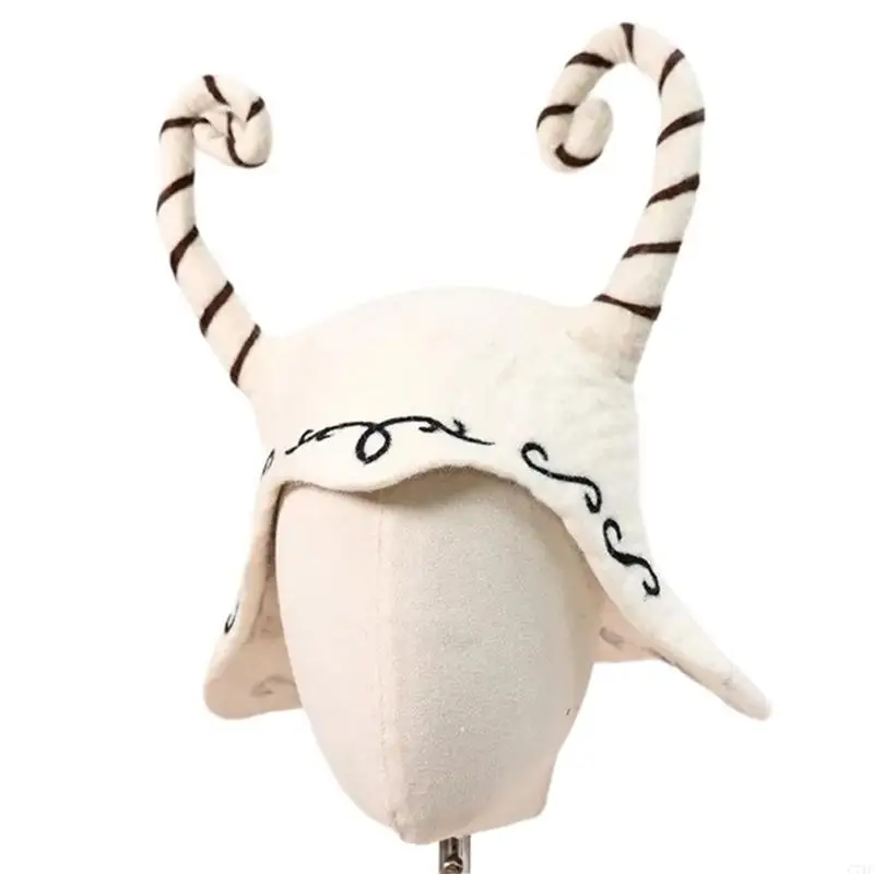 C71F قبعة الدب ثلاثية الأبعاد لزينة حفلات الهالوين ملحقات القرن ثلاثي الأبعاد الجديد