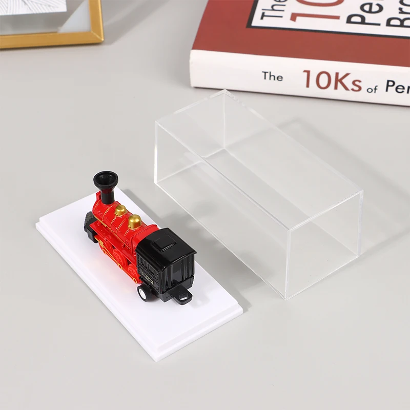 1:64 skala Model mobil tampilan kotak transparan akrilik tahan debu Case Hard Cover koleksi miniatur mainan perlindungan