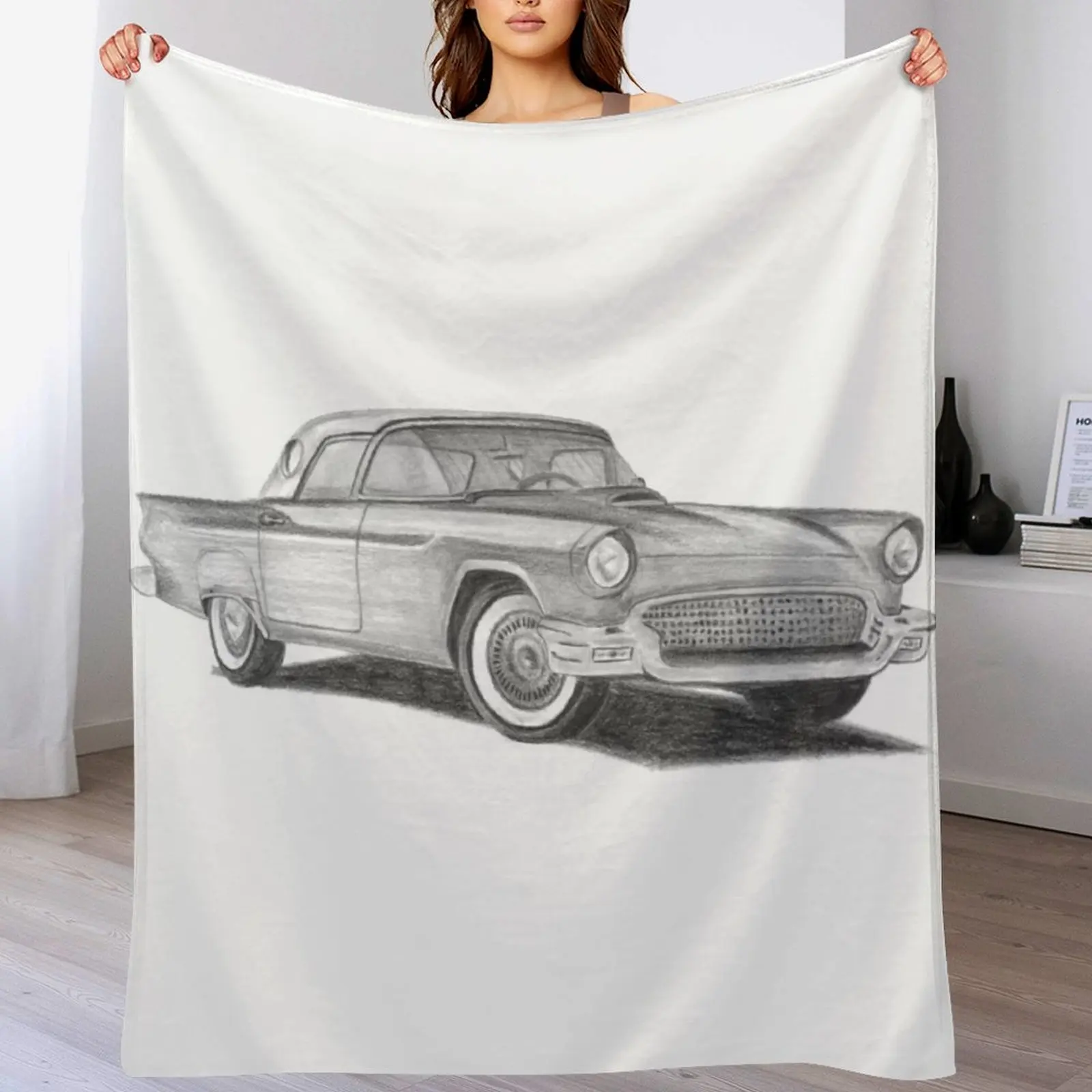 

Ford Thunderbird [1957] Throw Blanket Plaid manga Sofa Decorative Beds Blankets