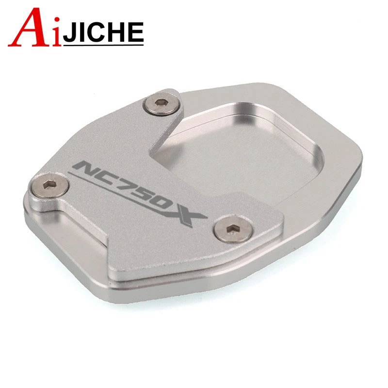 دراجة نارية CNC مسنده حامل جانبي تمديد المكبر الوسادة ل NC750X NC 750X NC750 X 2021 2022 2023 #2