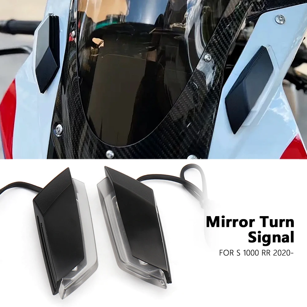 A pair LED Front Turn Signal Mirrors Indicator Kit Motorcycle For BMW S1000RR S 1000 RR S1000 RR 2020 2021 2022 2023