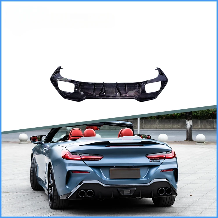 

Real Car Data Development Dry Carbon Fiber AC Style Rear Bumper Diffuser Lip For BMW 8 Series G14/G15 2019-2023