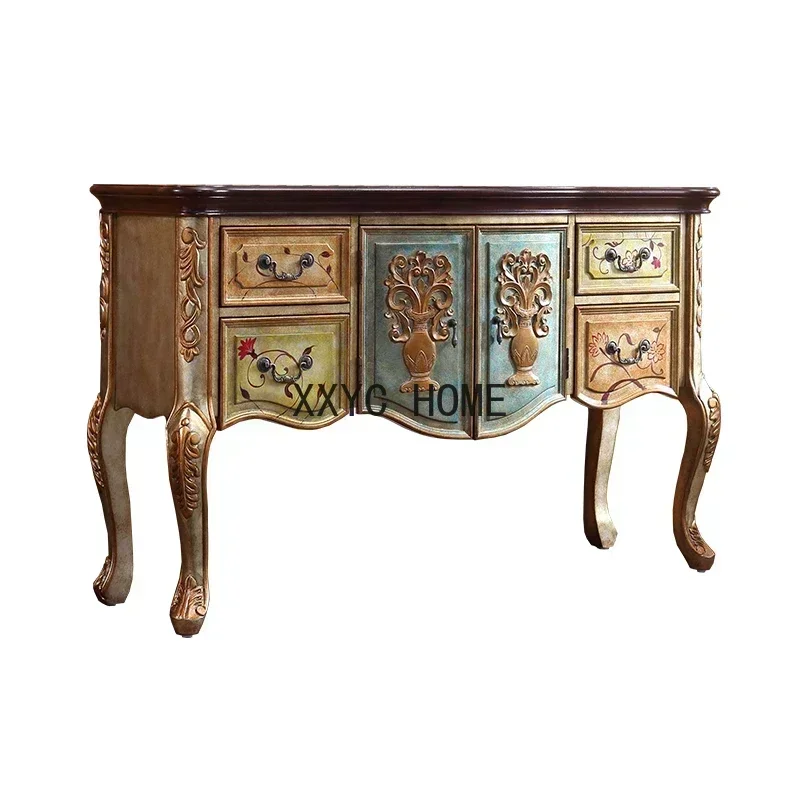 Американский ретро-прилавок для крыльца из цельного дерева