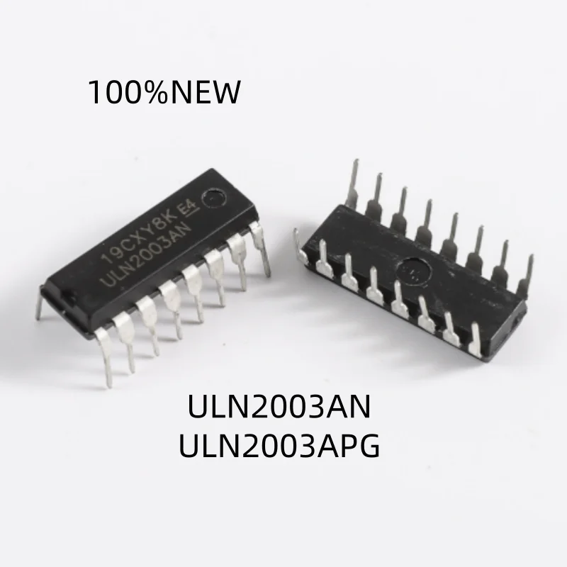 (10 Pieces) 100% New Uln2003An Uln2003Apg Dip-16 Darlington Display/Interface Driver Chip Ic