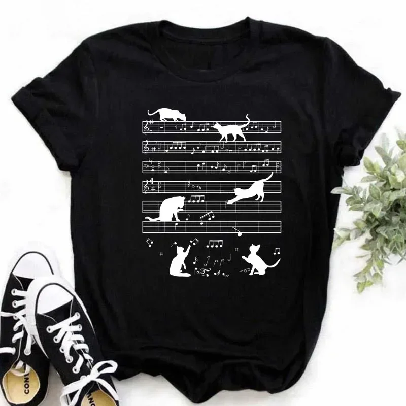 Maycaur Kawaii Katzen Drucken Sommer Nette Frauen T-shirt Lustige Cartoon T Shirt Weibliche Ullzang T-shirt 90er Jahre Mode Koreanischen stil Top T