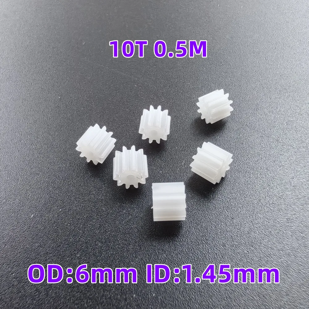 6 pièces/sac 0.3M 0.4M 6T 7T 8T 9T 10T 11T 12T 13T petits engrenages de moteur pour jouets R/c Drone engrenage pièces de rechange