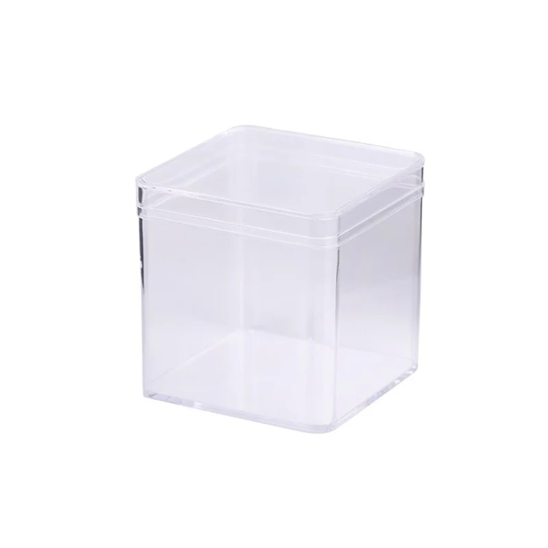 1/3/5Pcs Clear Acrylic Case Countertop Box Organizer Dustproof Protection Showcase for  Food Candy Storage Container For Home