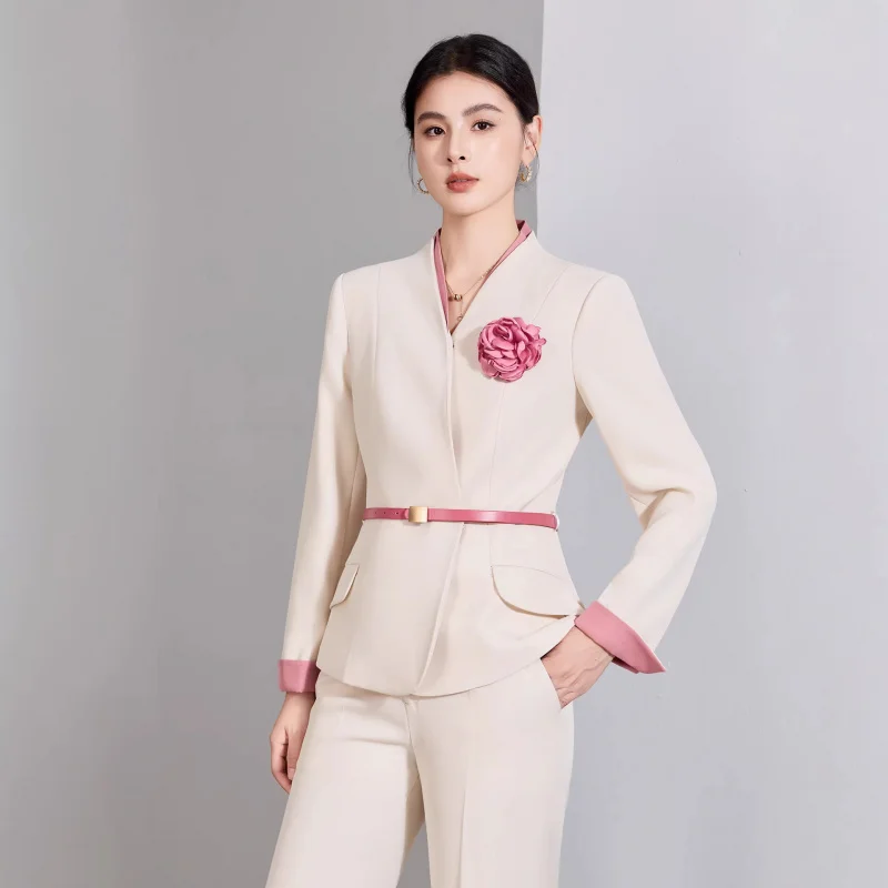

Women's Blazer for Spring and Autumn, Fashionable and Professional, Elegant, Suitable for Beauty Salon Reception, Business Suit,