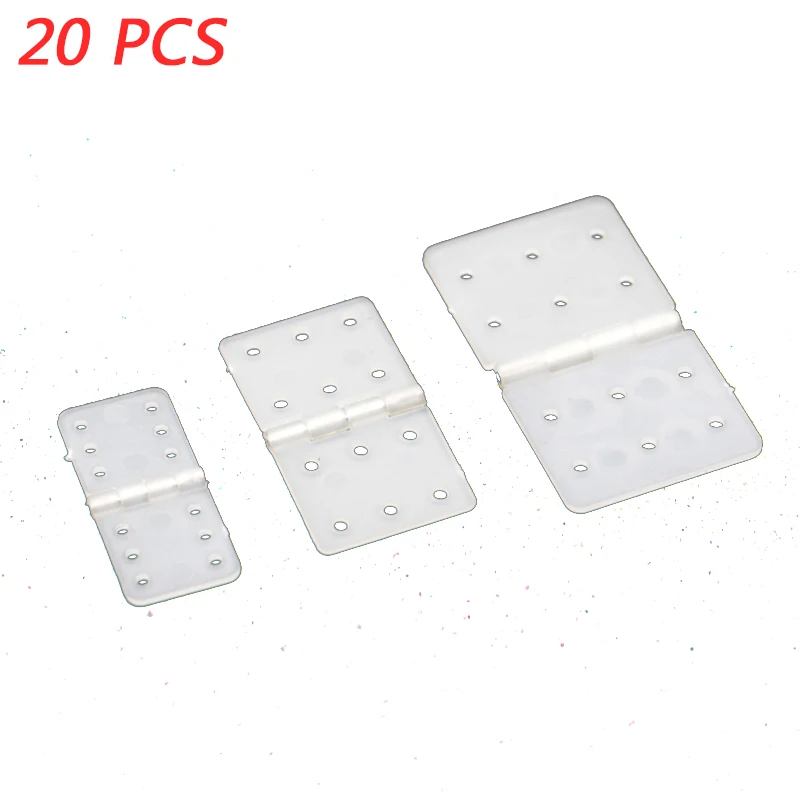 20PCS Sparkhobby RC Model Plane Aircraft Plastic Hinges Pinned Suitable for Fixed-wing Plane Aileron Hinge Connection Parts DIY