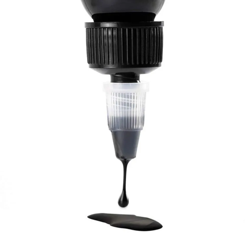 50 Stück 100ml Plastik-Quetschflaschen aus PET für Saft und Flüssigkeiten mit Tropfenzähler und Drehverschluss, Behälter für Tattoo-Pigmenttinte – Detail 4