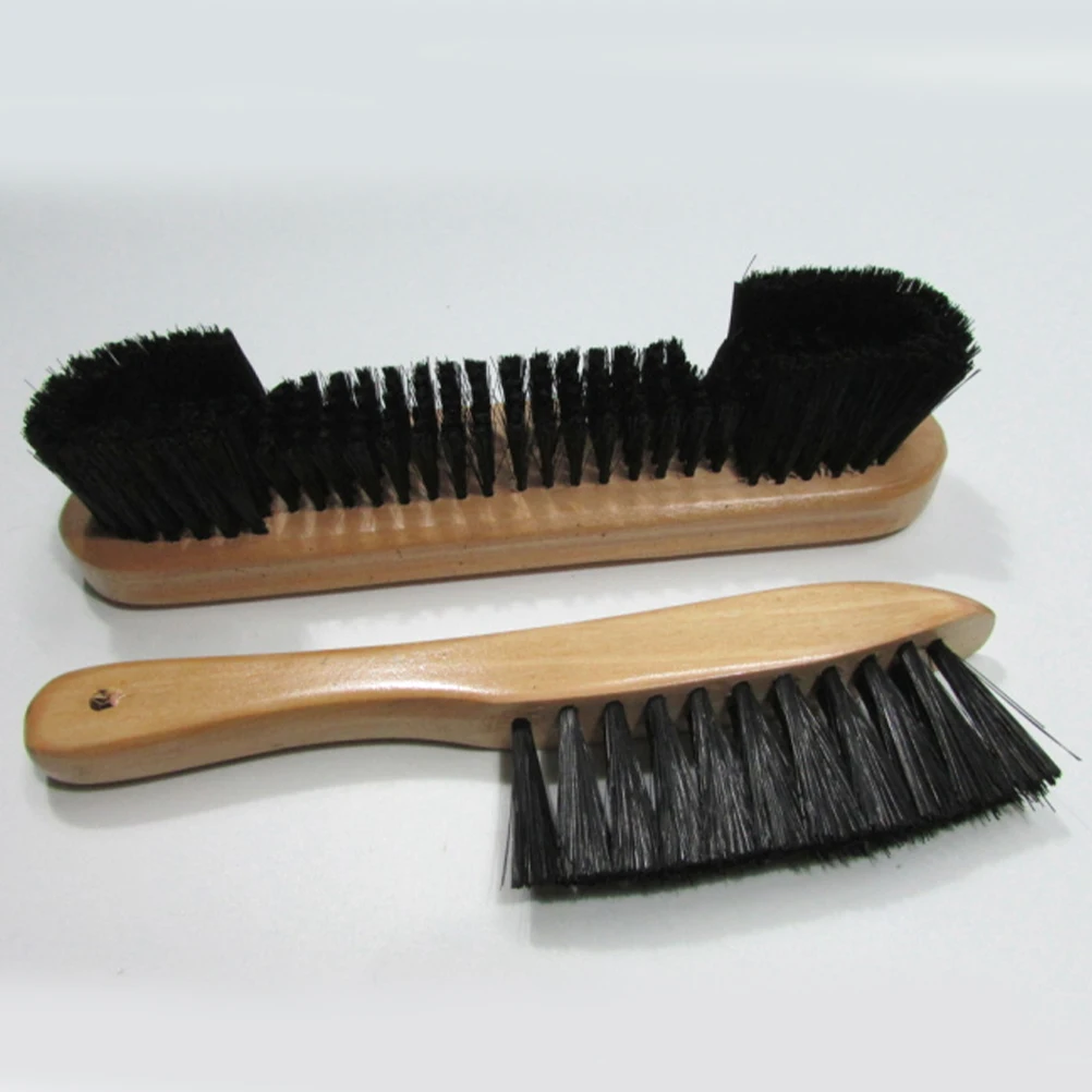 

2 pcs Billiard Brush Set 9 Inch Long Handle Pool Cleaner Soft Bristles Wood Handle Dust Removal Tool For Billiard Table Cloth