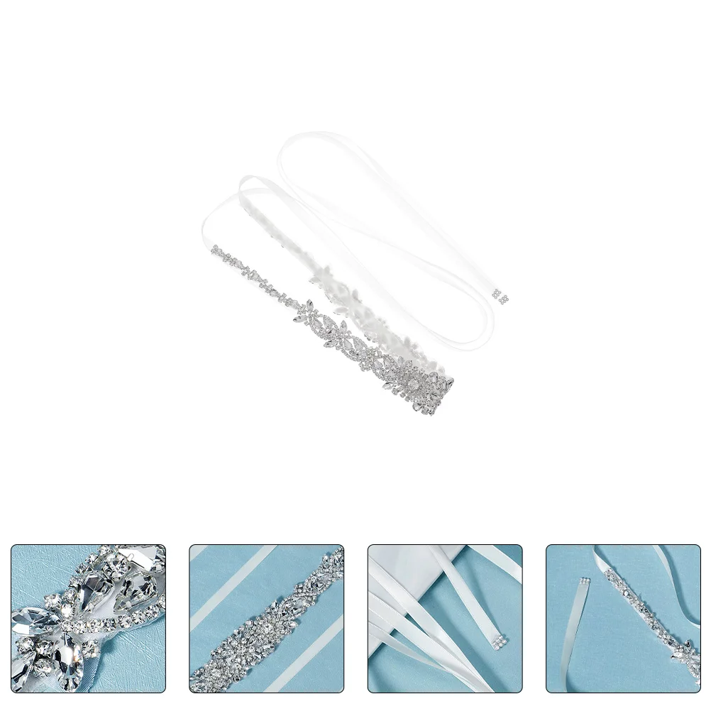 

Rhinestones Waist Belt Decorative Wedding Accessories Bridal Belt Premium Material Durable Beautiful Color Lasting Luster Fine