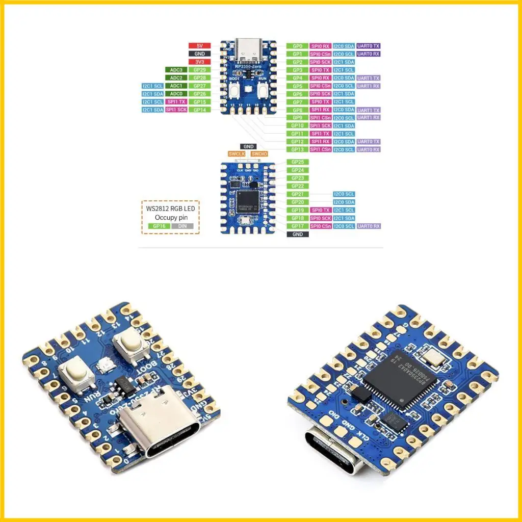 

RP2350 Microcontroller 24 PWM Каналы датчик температуры