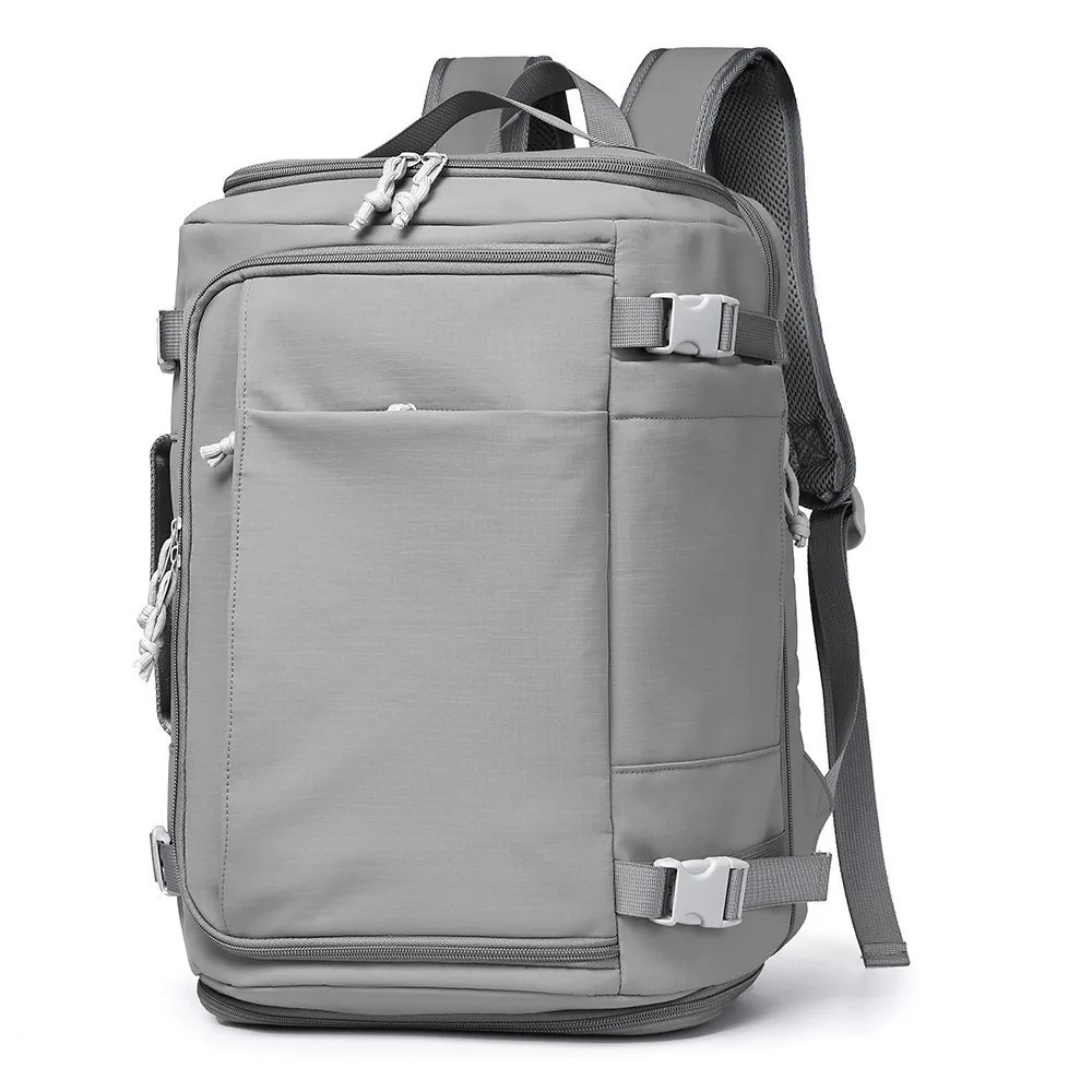 

Laptop Bag Box Style Luggage Backpack Anti-Scratch Unisex Travel Backpack Scalable with Shoes Pack Cabin Daypack College