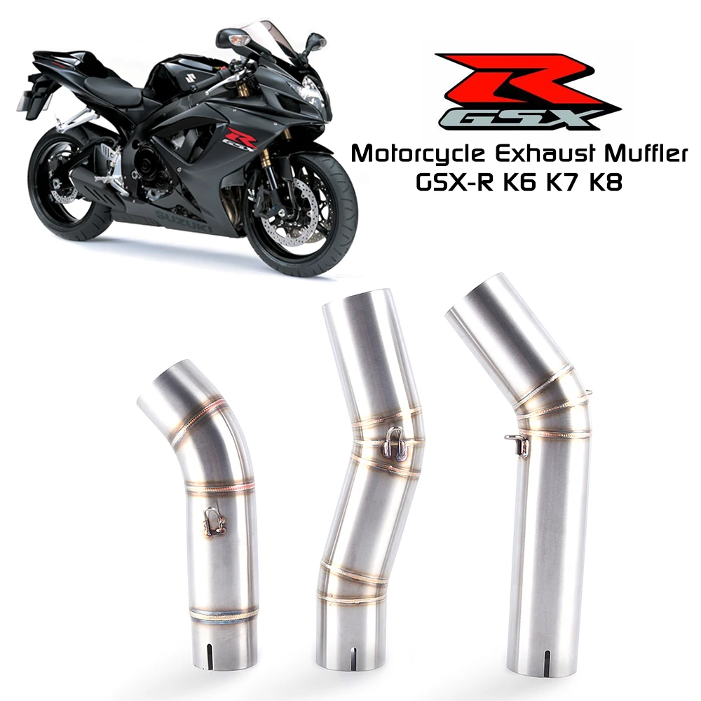 Motorcycle Exhaust Escape For Suzuki GSXR K6 K7 K8 Exhaust Muffler Silencer Middle Link Pipe