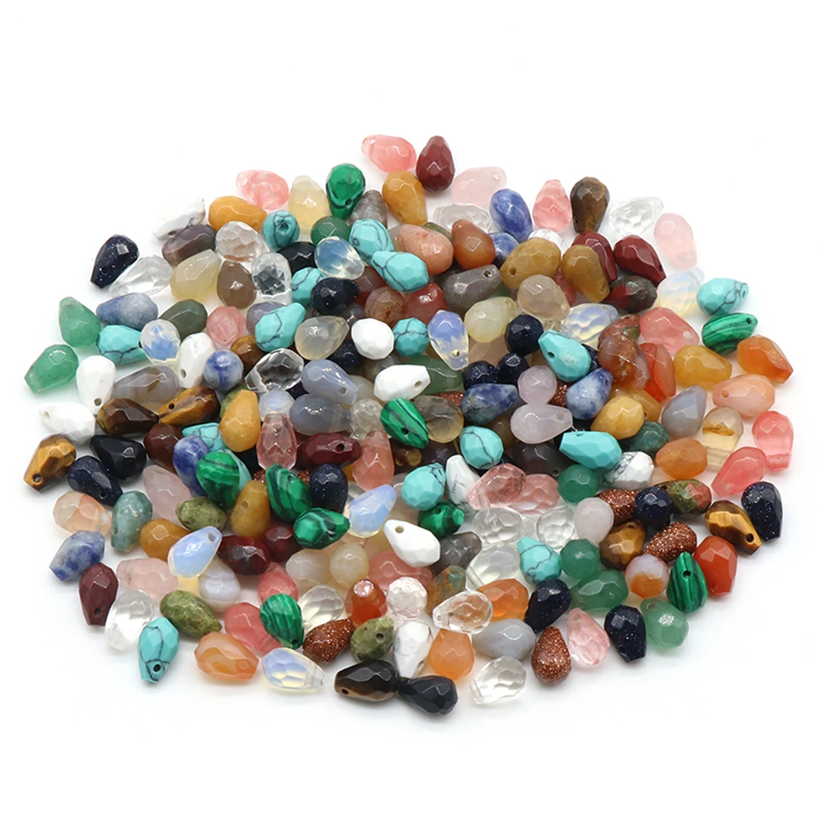 6x9mm 10pcs Natural Stone Crystal Quartz Spacer Beads Teardrop Shape Beads for Jewelry Making DIY Necklace Bracelet Accessories - Image 4