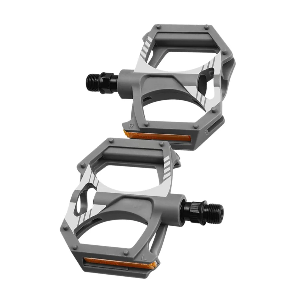 High-Strength Nylon Bike Pedals Featuring Wide Platform Design Sealed Bearings and Anti-Slip Pins for Enhanced Stability