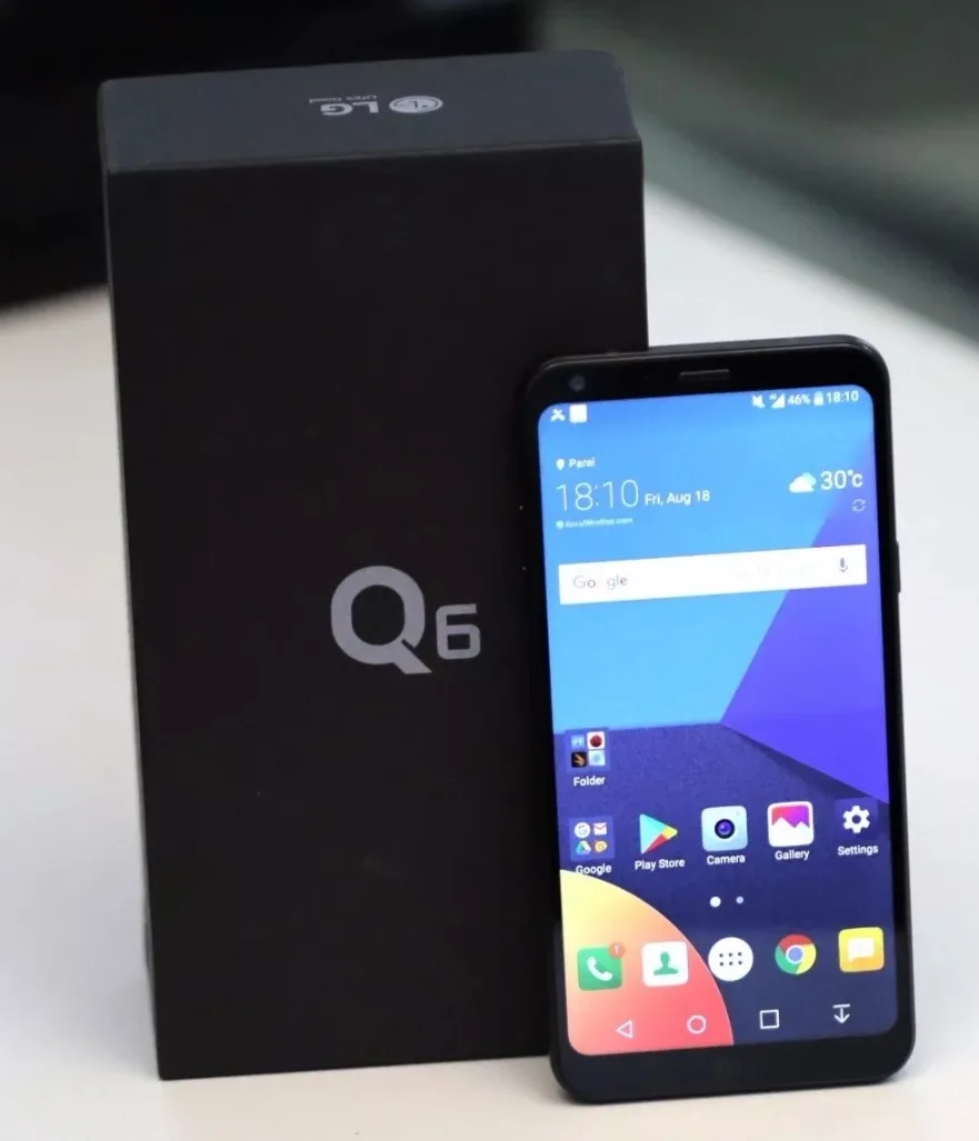 LG-Q6 Smartphone com tela sensível ao toque, telefone original, 2GB RAM, 32GB ROM, câmera de 13MP, GPS, WiFi, Bluetooth, impressão digital, 5,3"