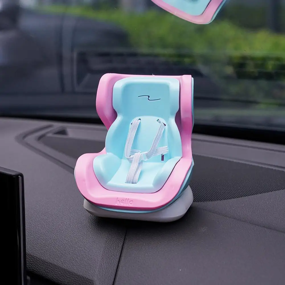 Puppenzubehör für Labubu Mini Plüsch-Autositz Sicherheitssitz mit Auto-Lüftungsornament Auto-Dekoration – Detail 19