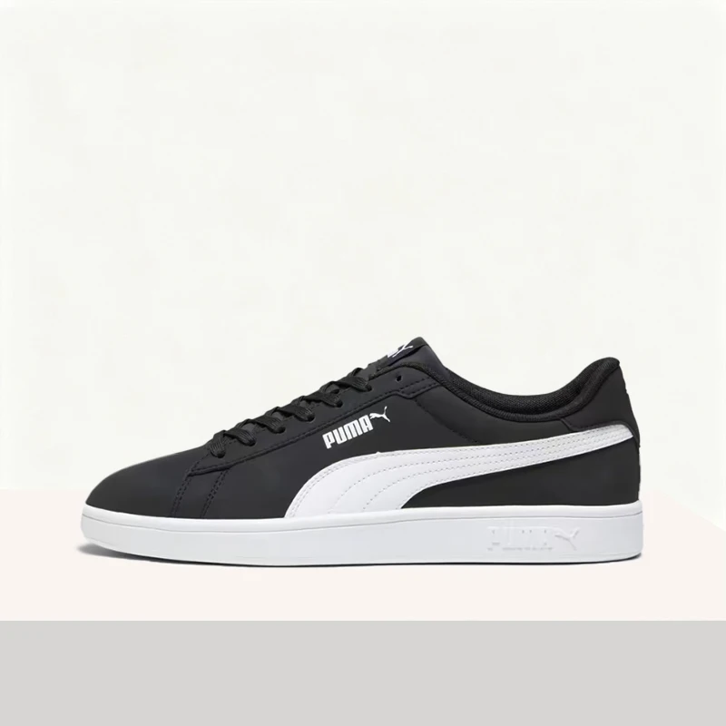 Puma Smash 3.0 L: Versatile, Comfortable, and Breathable Low-Top Casual Sneakers for Urban Commuting (Unisex) - Black 392336-01